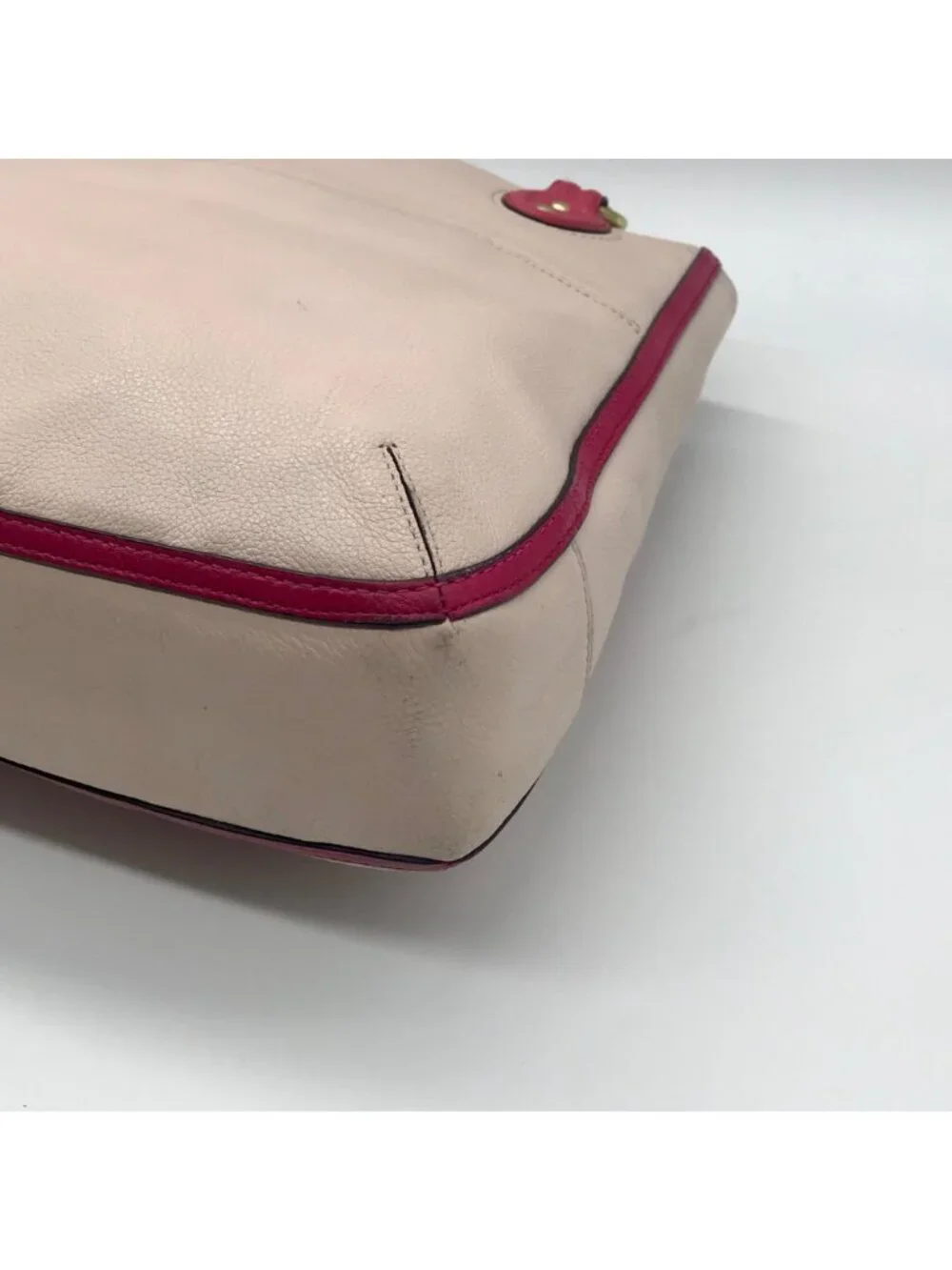 Coach Color-Block Poppy Pebbled Leather Tote Bag- 24082